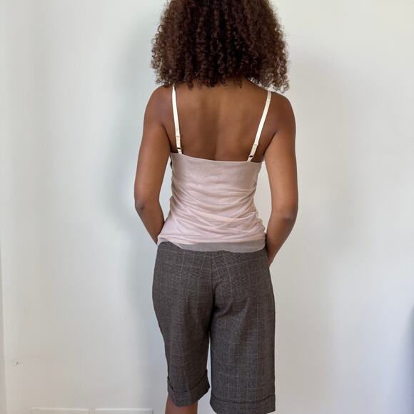 Vintage Euro Blush Mesh Embellished Camisole (S/M) - Picture 3 of 10